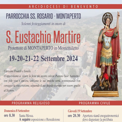 Festività in onore di Santo Eustachio Martire Montaperto