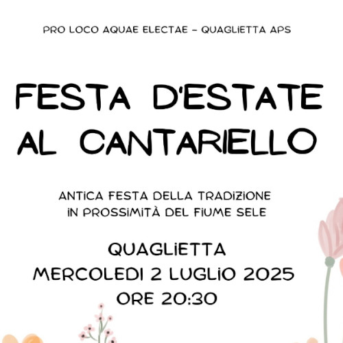 Festa d'estate al Cantariello