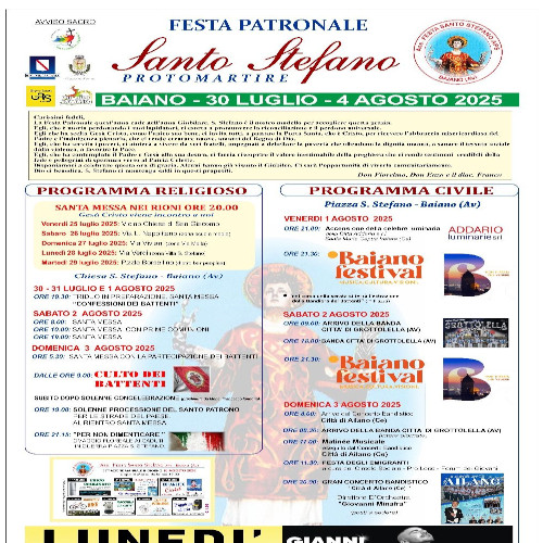 Festa Patronale Santo Stefano